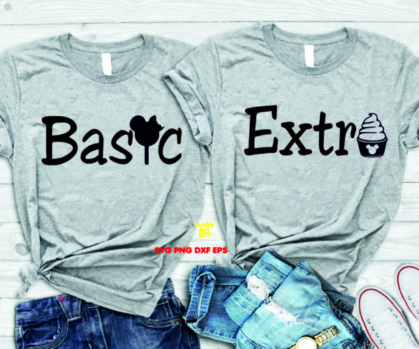 Basic Extra Svg, I Wear The Ears I Buy The Beers Disney Svg, Happy Disney Svg, You're so fine, Wife, Hubby, Matching Disney Svg, Broke,  Spoiled, Wedding Gift, Couple Shirt Svg, Drinking Shirt, Minnie Mouse, Mickey Mouse, Minnie Bow, Matching Shirt
