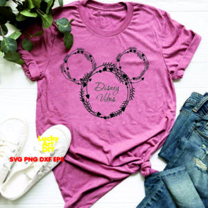 Disney Vibes Mickey Head arrows