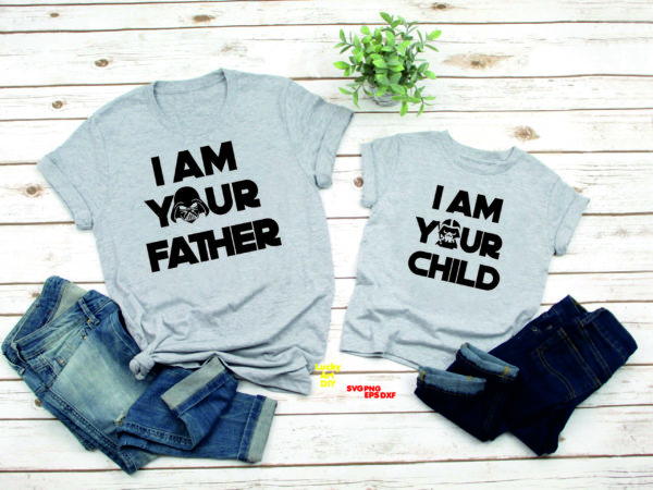 I am your Father  Svg, I am your Child Svg, Best Dad In The Galaxy Svg, Dark Side Svg, Father's Day, New Dad, Daddy To Be, Daddy and Me, Darth Vader Svg, Shirt for Father, Gift, The Force That Awakens You Svg, Star Wars Svg, Disney Svg, Dad Birthday, Papa Shirt, The Sass is Strong, Yoda Svg, Disney Sayings Svg, Disneyworld, Disney Home Svg, Cutting Files, Baby Onesie, Disney shirts, Disney Tshirt, Quotes Svg, Disney World Svg, Walt Disney world, Iron On, Vinyl Cut File, Disney Gifts, Silhouette Cameo, Cricut, Cut Files, Cut Files Set in SVG, EPS, DXF and PNG, Digital Download, Vector, Love Svg, Digital Printable, Free Svg, Vector Cuttable
